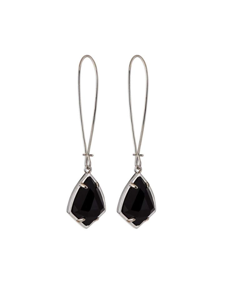 Carinne Drop Earrings, Black