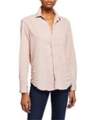 Long-sleeve Cotton Button-down Top