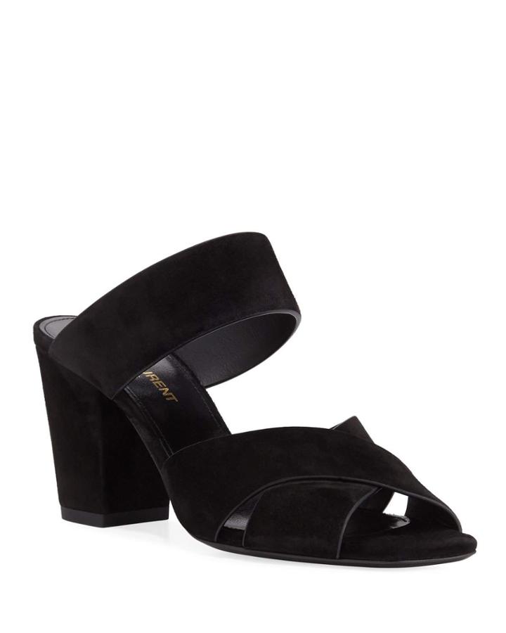 Oak Chunky Heel