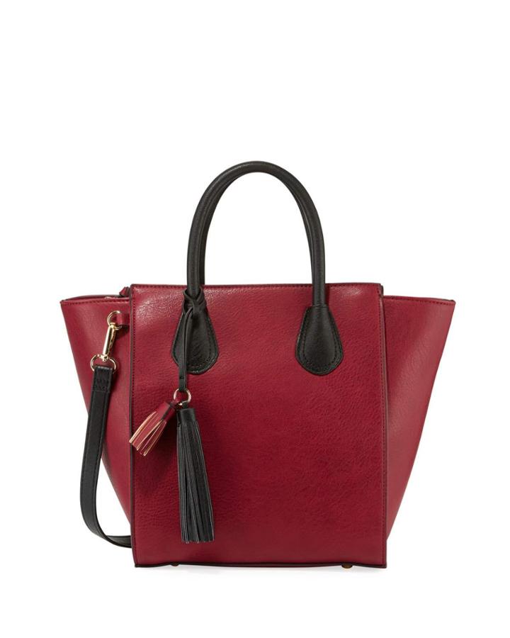 Perri Two-tone Faux-leather Tote Bag