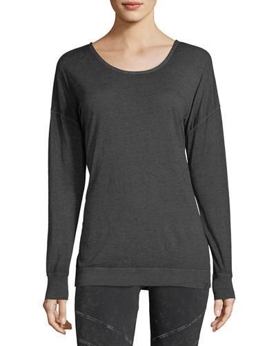 Crisscross-back Long-sleeve Tee