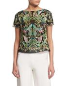 Short-sleeve Embroidered T-shirt,