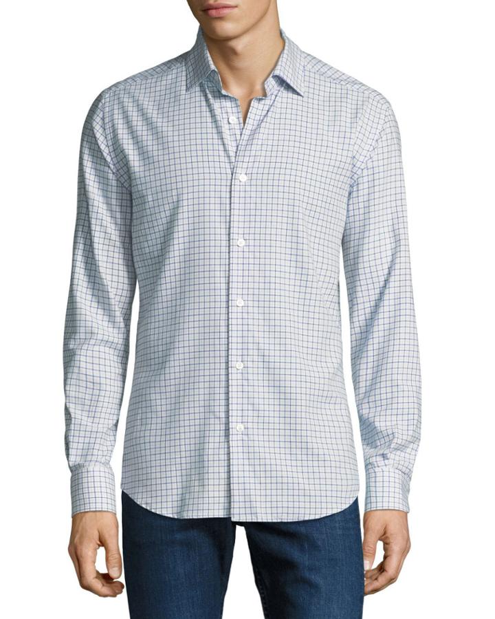 Men's Medium Check Cotton