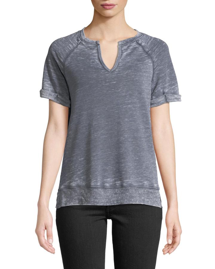 Short-sleeve Burnout Terry Tee