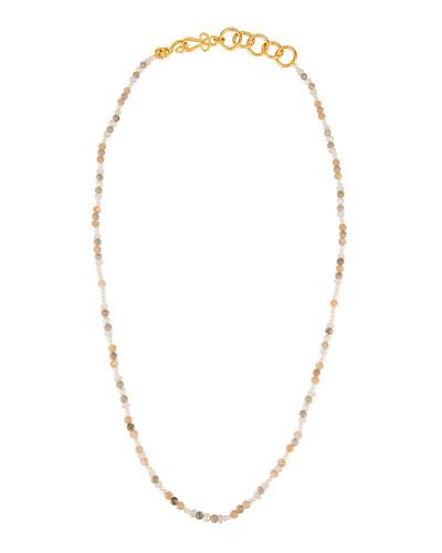Ease Long Beaded Necklace,