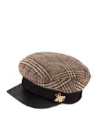 Herringbone Fisherman Cap W/ Faux