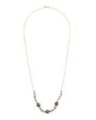 Long Crystal Pav&eacute; Beaded Necklace