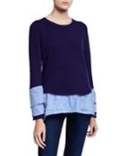 Ruffle-sleeve Twofer