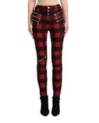 Plaid Triple-zip