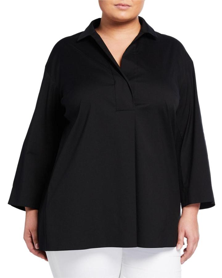 Plus Size Mina Collared Tunic
