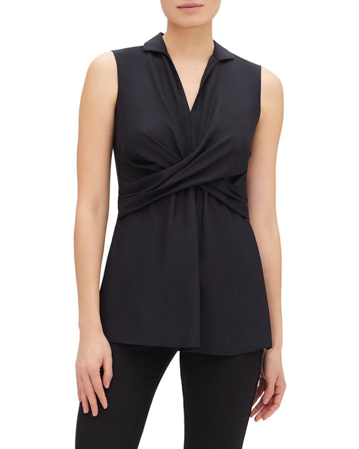 Thalia Sleeveless Ruched Matte