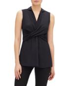 Thalia Sleeveless Ruched Matte