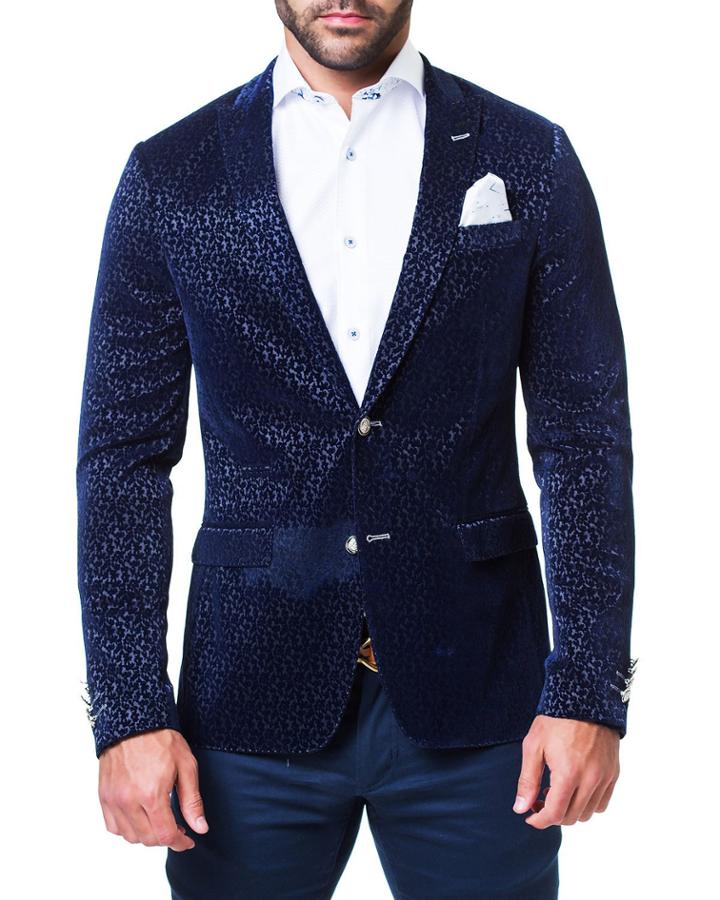 Descartes Valley Blue Jacquard Jacket