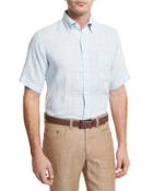 Crown Cool Glen Plaid Short-sleeve Sport Shirt,