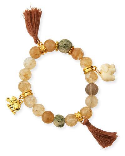 Neutral Stretch Bead Bracelet