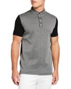 Men's Colorblock Short-sleeve Henley