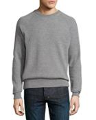 Textured Wool-blend Crewneck