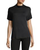 Short-sleeve Knit Pullover Top