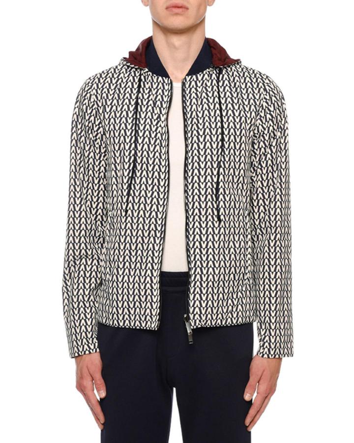 Men's Reversible Hooded Wind-resistant Jacket