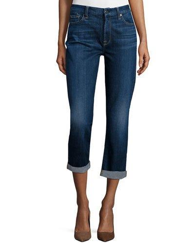 Sonoma Straight-leg Cropped Roll-cuff Jeans