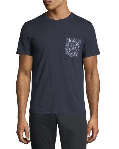 Floral-pocket Short-sleeve Tee