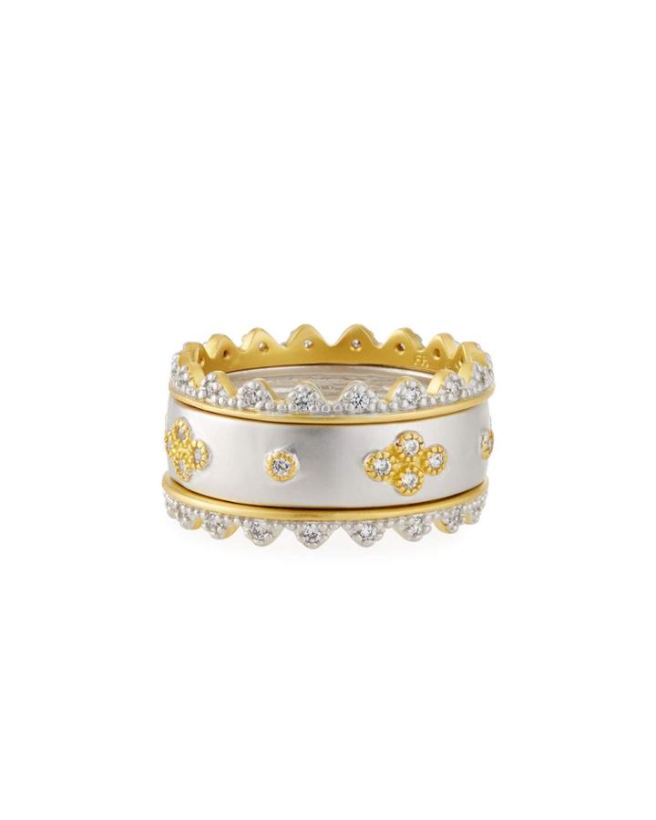 Visionary Fusion Crown 3-piece Stacking Ring