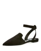 Suede Ankle-wrap