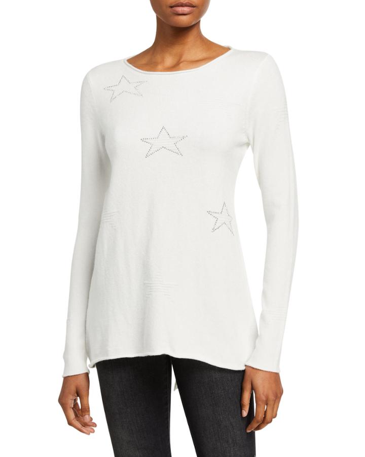 High-low Star Embellished Tunic