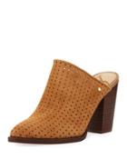 Bates Perforated Suede