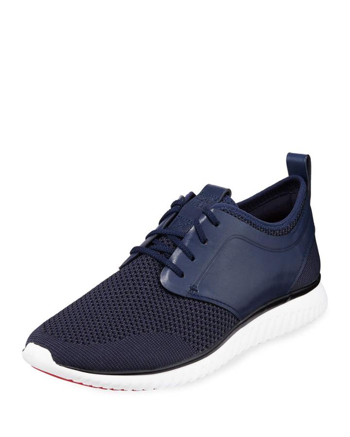 Men's Grand Motion Knit Sneaker, Dark Blue