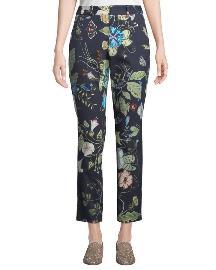 Flora Knight Print Cropped
