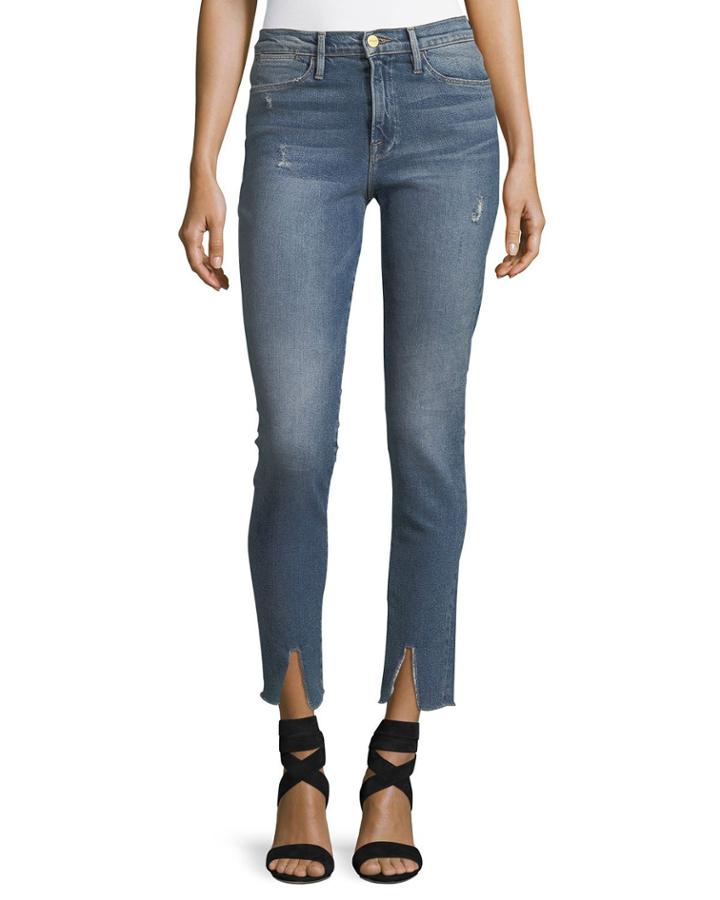 Le High Split-hem Skinny-leg Jeans