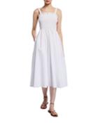 Smocked Fit-and-flare Dress