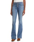 Beverly Skinny Flare Jeans W/ Button Fly