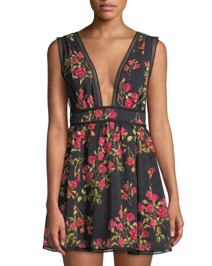 Isaac Floral V-neck