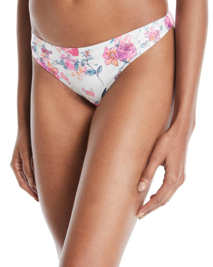 Brogan Floral-print Hipster Bikini Bottom