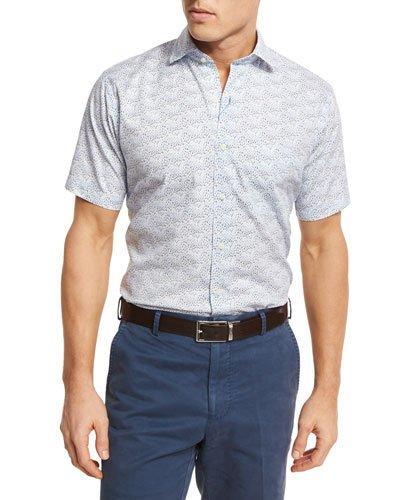 Seaside Sailboat-print Short-sleeve Sport
