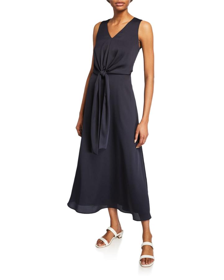 Ambrosia V-neck Sleeveless Carlisle Cloth Dress