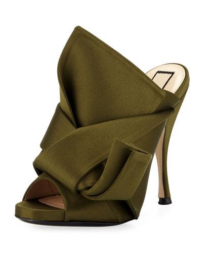 Pleated Satin 100mm