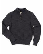 Boy's Mock-neck Quarter-zip Sweater,