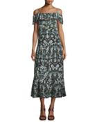 Yonelia Floral Ruffle-trim