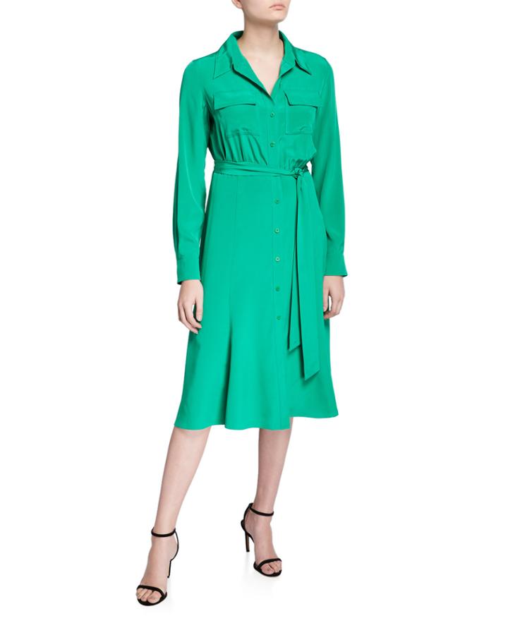 Antonette Belted Silk