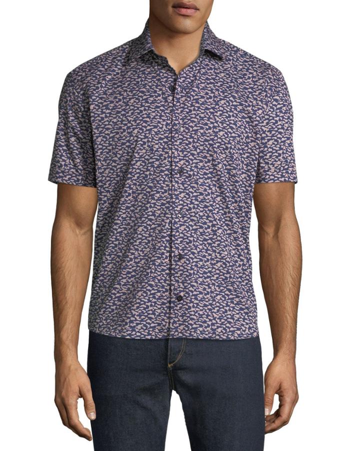 Men's Graphic-print Soft Touch Short-sleeve