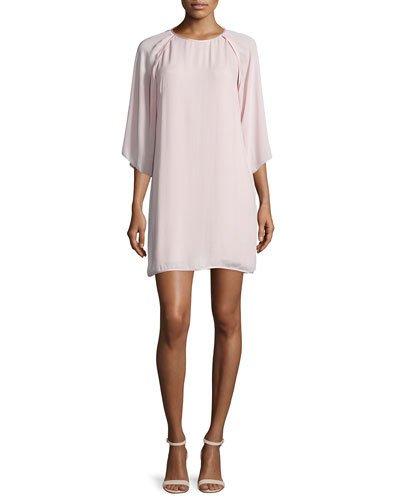 Kimono-sleeve Shift Dress,