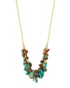 24k Phoenician Beaded Tassel Necklace