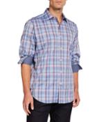 Men's Check-print Long-sleeve