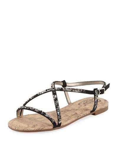 Hilary Crystal-embellished Slingback