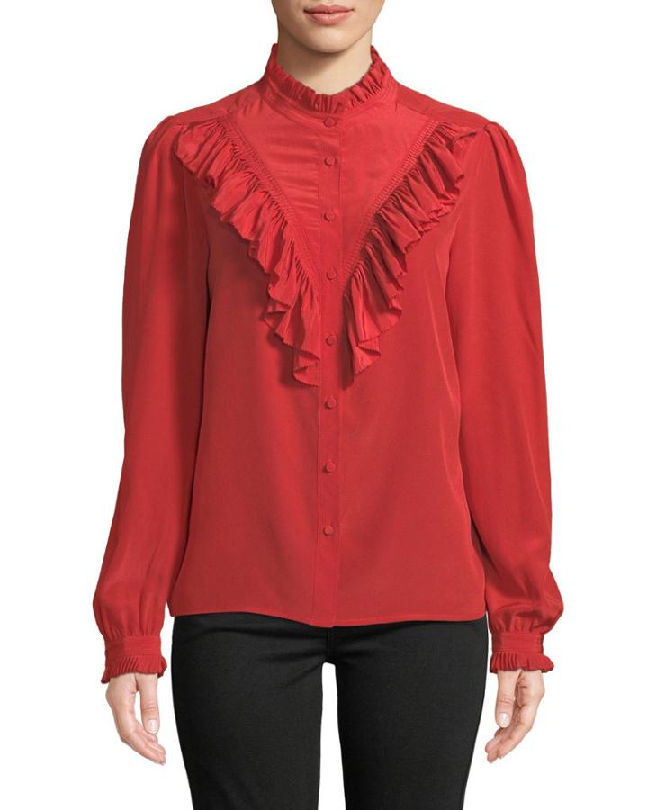 Taccora Button-down Ruffle