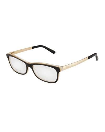 Two-tone Acetate Glasses, Black