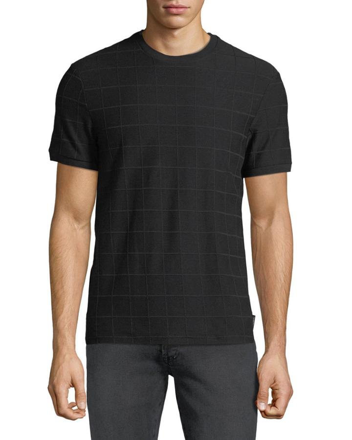 Men's Tonal Grid Crewneck T-shirt